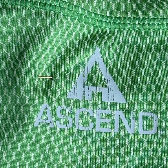 Y2K,NWT, ASCEND Men 2XLT
shirt,Sportwear,active,Green logo,UPF 30, anti-odor,dry - Picture 16 of 16